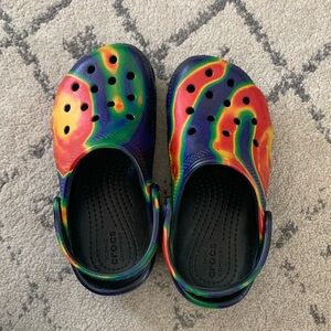 Rainbow Crocs🌈 Like New!